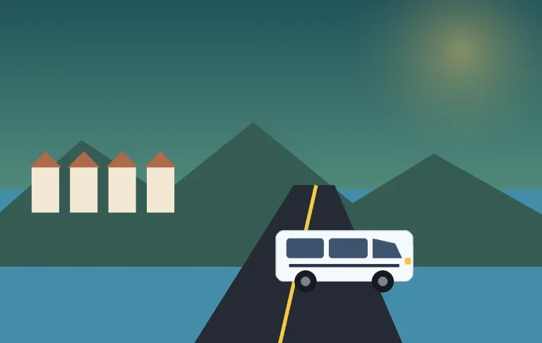 Illustrated airport transfer route to Belek