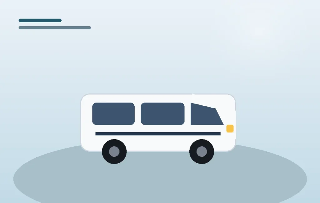 Private transfer vehicle for passenger journeys